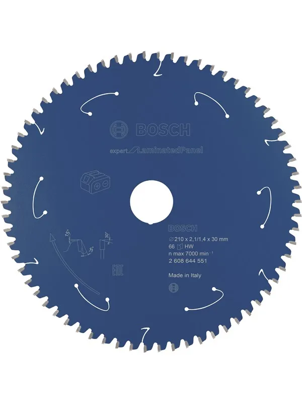 Bosch Expert for Laminated Panel-sirkelsagblader for batteridrevne sager 210x2,1/1,4x30 T66