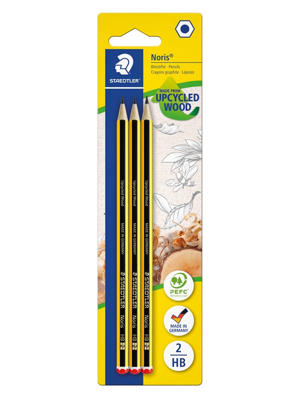 Staedtler Pencil Noris HB x3 bc 100% PEFC