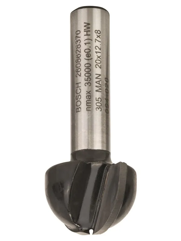 Bosch Hulkilfres, 8 mm, R1 10 mm, D 20 mm, L 12,4 mm, G 46 mm 8 mm, R1 10 mm, D 20 mm, L 12,4 mm, G 46 mm