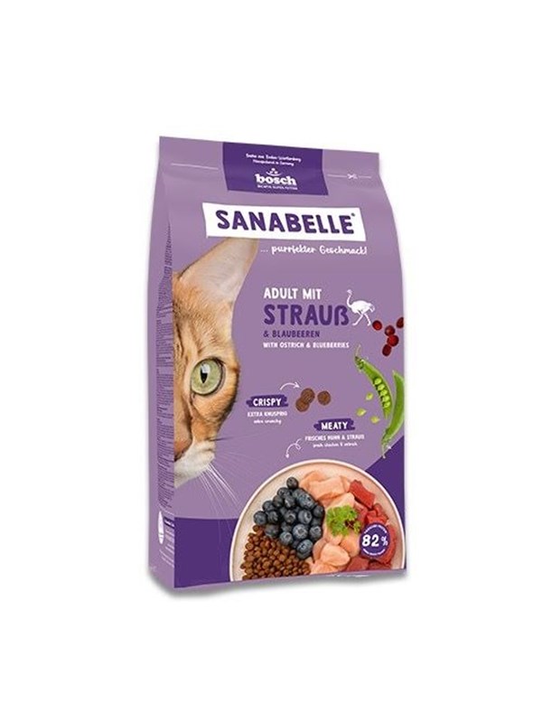 Bosch Sanabelle Life Adult with ostrich & blueberries - dry cat food - 8kg
