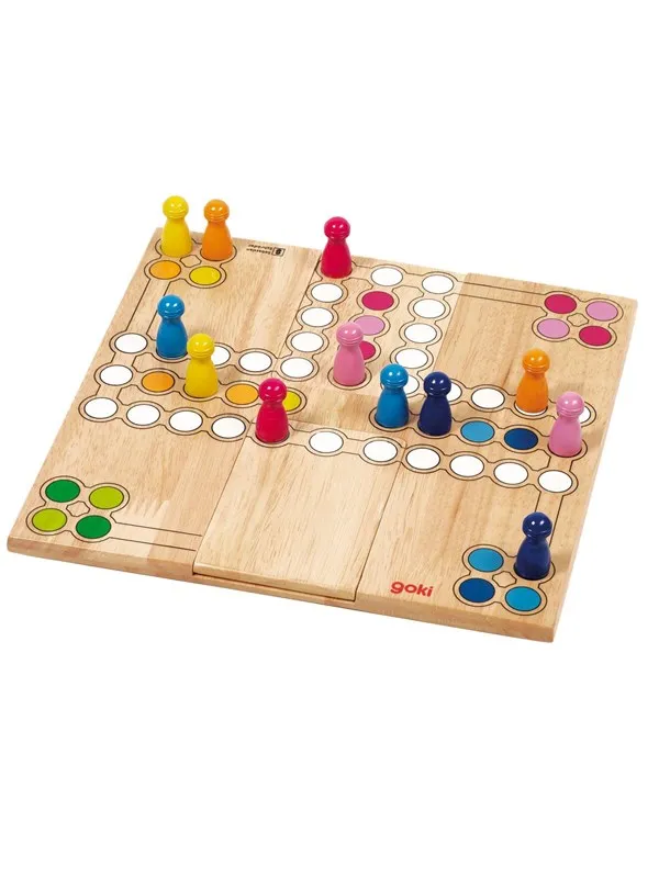 Goki Wooden Ludo Game-Variable
