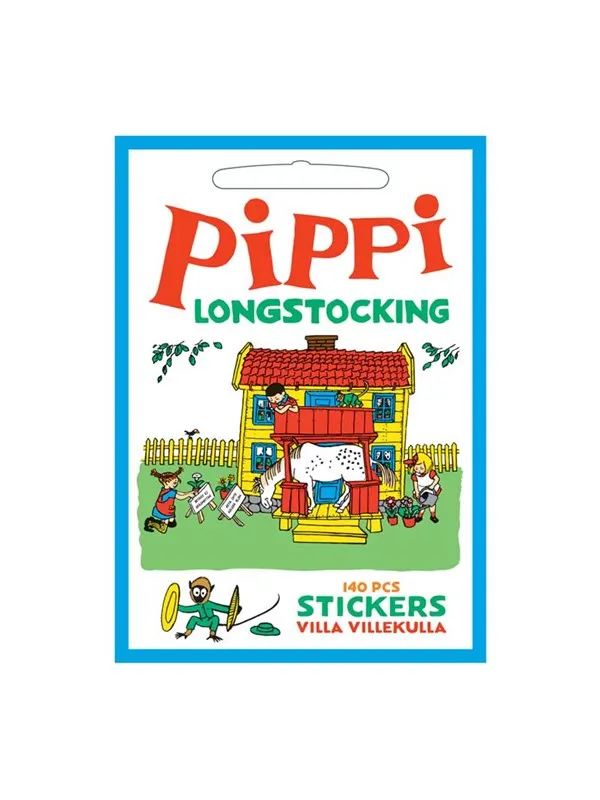Barbo Toys - Pippi Longstocking Stickers Villa Villekulla with 140 Stickers - Klistremerker