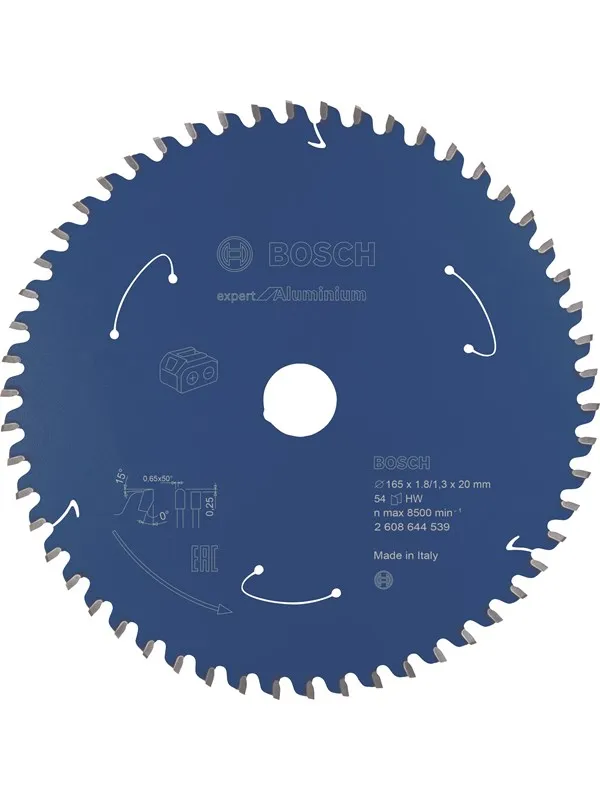 Bosch Expert for Aluminium-sirkelsagblader for batteridrevne sager 165x1,8/1,3x20 T54