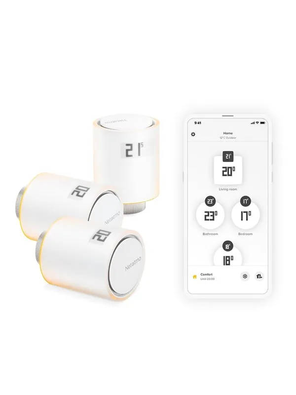 Netatmo Smart Radiatortermostat, 3 ekstra enheter