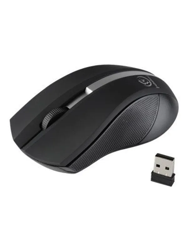 Rebeltec Galaxy - mouse - 2.4 GHz - black - Mus - Optisk - 3 knapper - Sølv