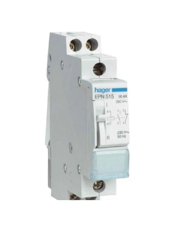 Hager Latching relay 1nc+1no 230v