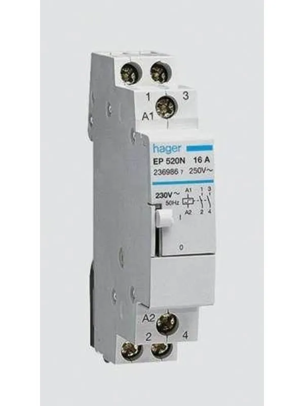Hager Latching relay 16a 230v 2no