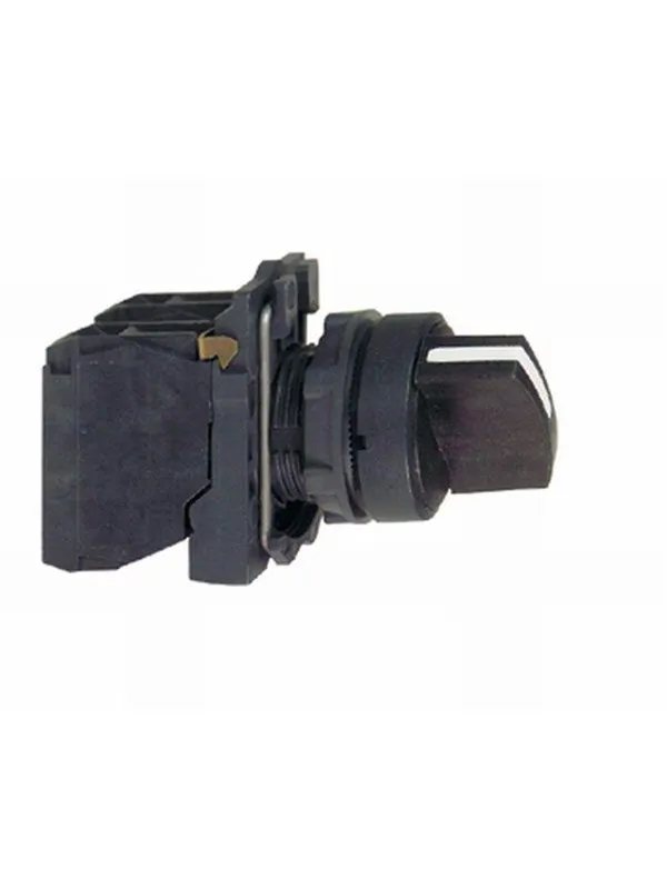 Schneider Electric Harmony rotary switch complete with 3 fixed positions 2xno.