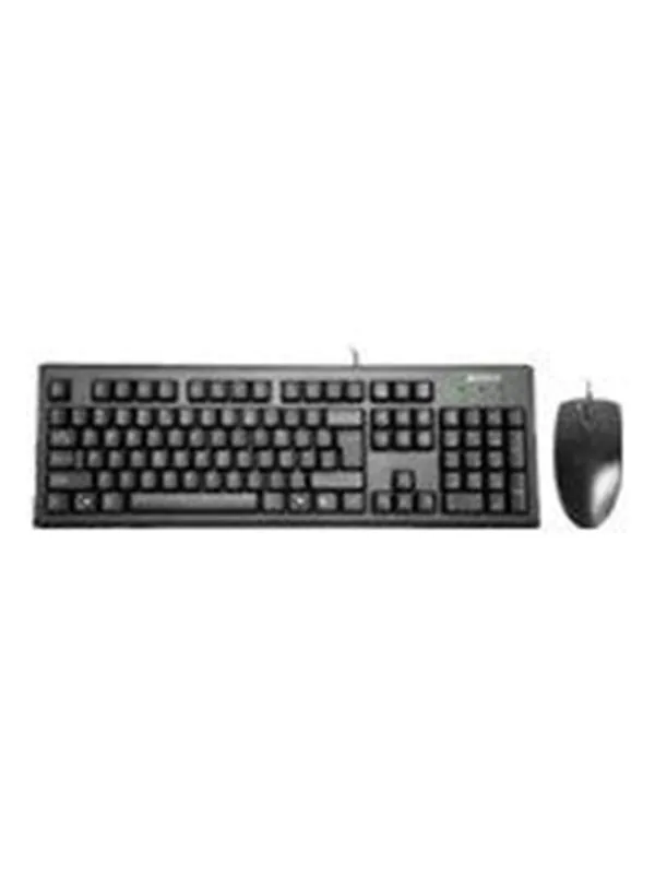A4Tech KM-72620D - Tastatur & Mussett - Engelsk (USA) - Svart