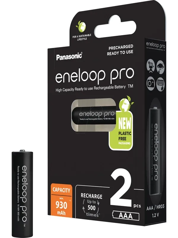 Panasonic eneloop pro BK-4HCDE/2BE battery - 2 x AAA - NiMH