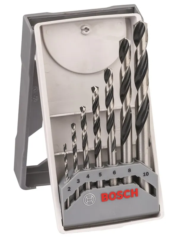 Bosch HSS spiralbor PointTeQ, Mini X-Line sett med 7 stk.