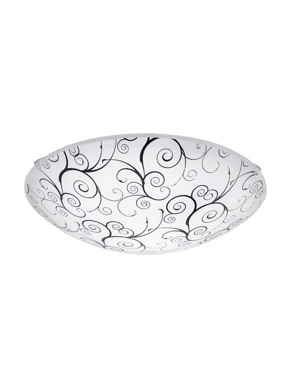 EGLO MARGITTA 1 wall / ceiling light white black clear