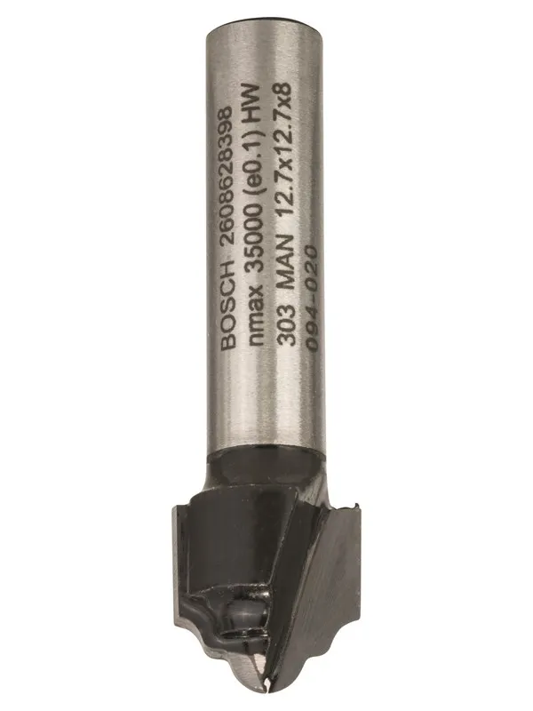 Bosch Kantfresejern H, 8 mm, R1 2,4 mm, D 12,7 mm, L 12,4 mm, G 46 mm 8 mm, R1 2,4 mm, D 12,7 mm, L 12,4 mm, G 46 mm