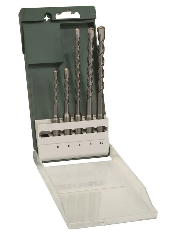 Bosch 5 delers hammerbor-sett SDS plus 5,0x110; 6,0x110; 6,0x160; 8,0x160; 10,0x160 mm