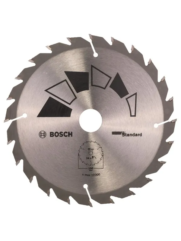 Bosch Sirkelsagblad STANDARD D= 150 mm, borediameter= 20 mm, T= 24