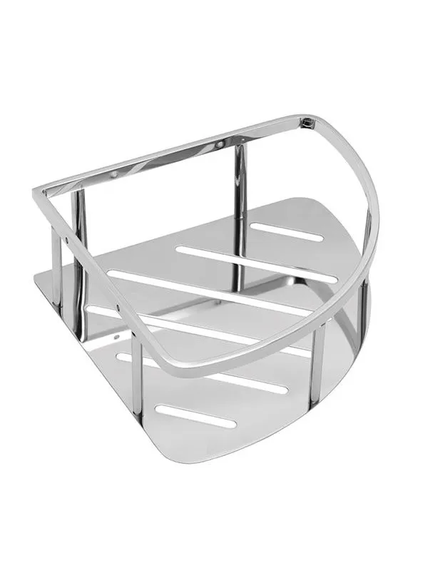 Pressalit corner shelf polished stainless steel