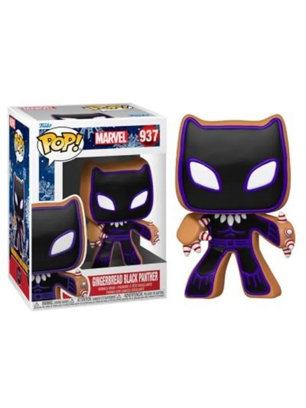 Funko! - POP! Marvel: Marvel Holiday - Gingerbread Black Panther - Figur