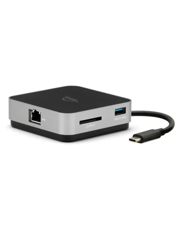 OWC 6-Port USB-C Travel Dock 100W- Space Gray (ethernet)