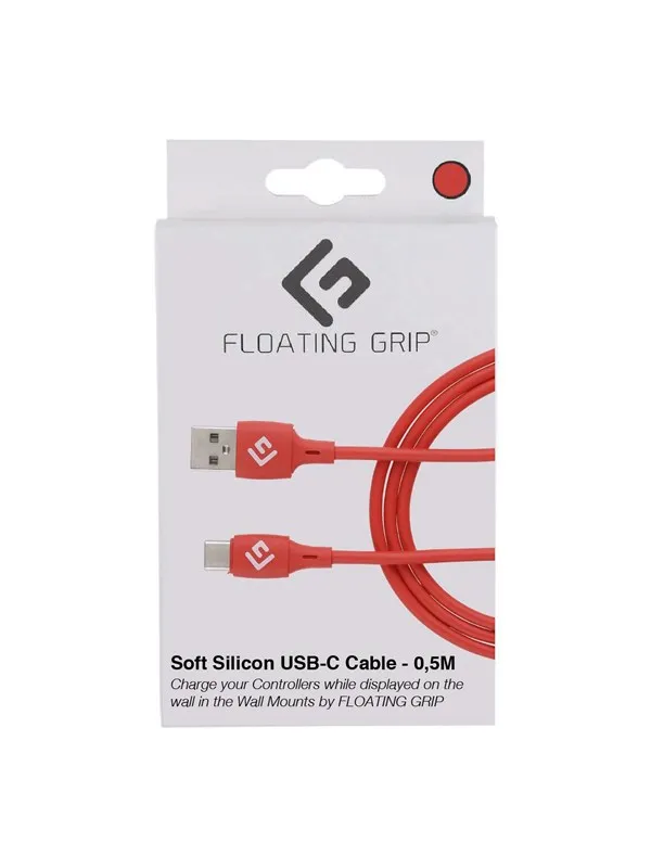 Floating Grip 0.5M LED USB-C CABLE (RED)