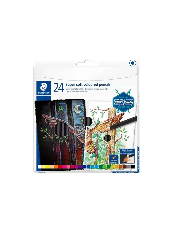 Staedtler Coloured pencil soft24pcs 100% PEFC