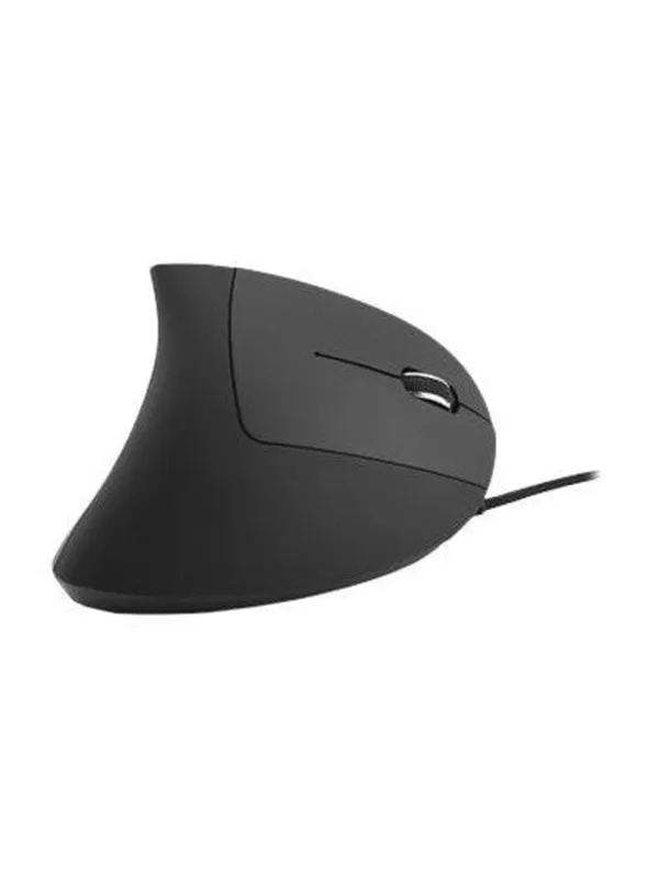MediaRange MROS230 - vertical mouse - USB 2.0 - black - Vertical mouse - Optisk - 6 - Svart