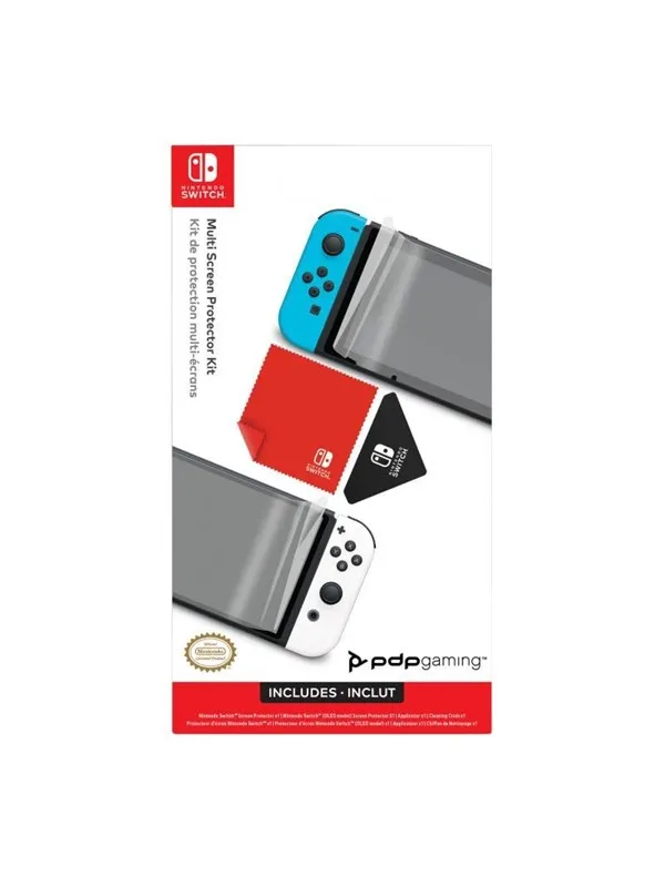 PDP Screen Protector Kit for Nintendo Switch + Switch OLED - Miscellaneous Tilbehør til spillkonsoll - Nintendo Switch