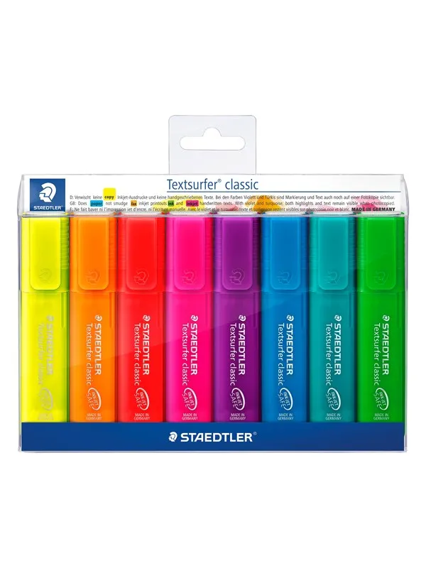 Staedtler Highlighter Textsurf.cl.8pcs.wallet