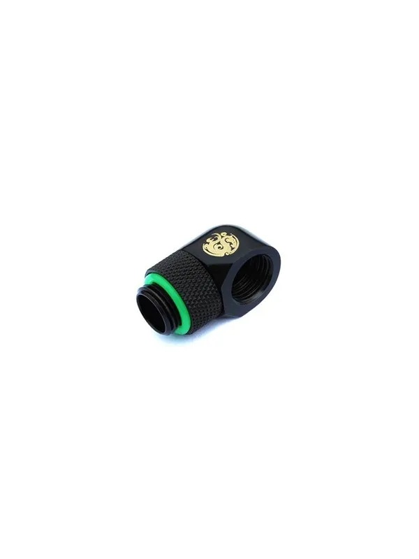 Bitspower G1/4" Matt Black Rotary 90-Degree IG1/4" Extender