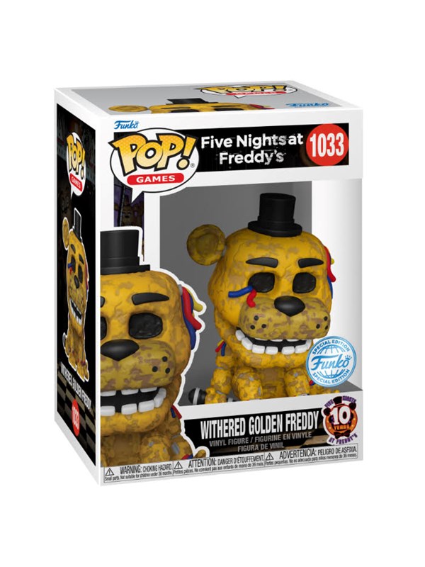 Funko! - Vinyl Excl FNAF Withered Golden Freddy - Figur