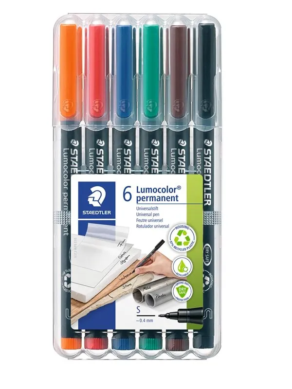 Staedtler Universal pen Lumocolor perm S 6pcs
