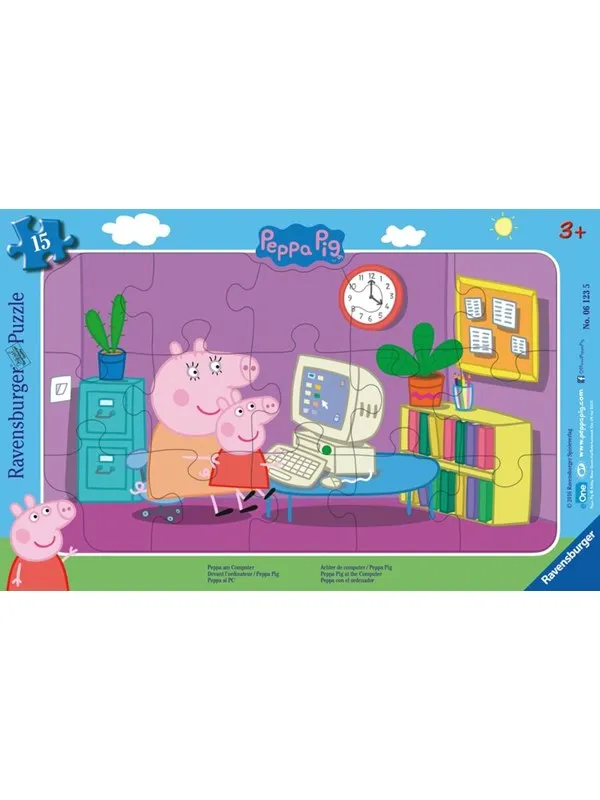 Ravensburger Peppa In Front Of The Computer 15pcs