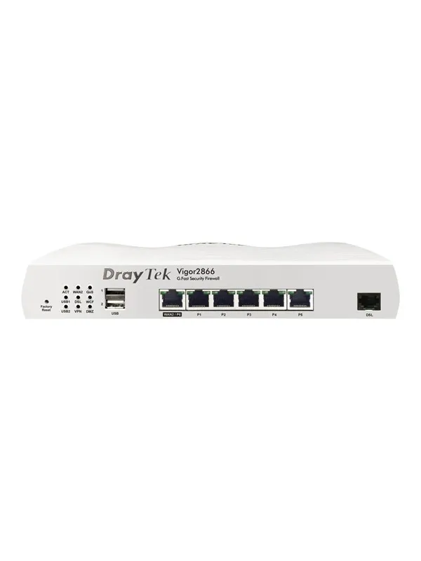 DrayTek Vigor 2866 dual-WAN VPN Router with built-in G.fast modem - Router