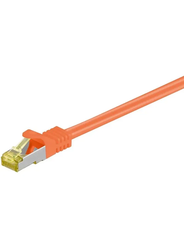 Pro RJ45 patch cord CAT 6A S/FTP (PiMF) 500 MHz with CAT 7 raw cable orange - Oransje - 3m