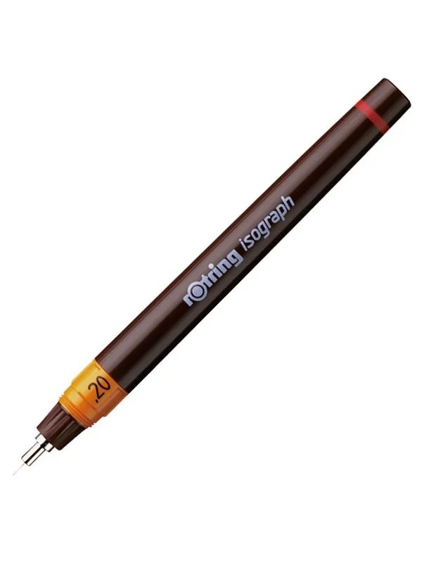Rotring Isograph Technical Drawing Pen | 0.20 mm | Refillable Fineliner Pen