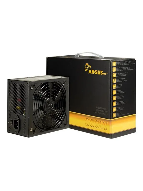 Inter-Tech Argus GPS-600 Strømforsyning (PSU) - 600 Watt - 140 mm - ATX 2.4 - 80 Plus Gold sertifisert