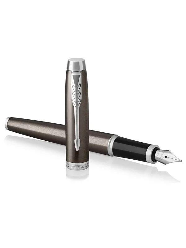 Parker IM Fountain Pen | Dark Espresso | Fine Nib with Blue Ink Refill | Gift Box