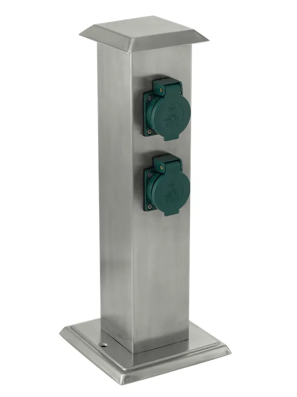 EGLO PARK 4 bollard with 4 outlets stainless steel