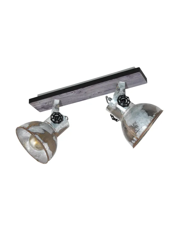 EGLO BARNSTAPLE spot rail 2L vintage zinc look