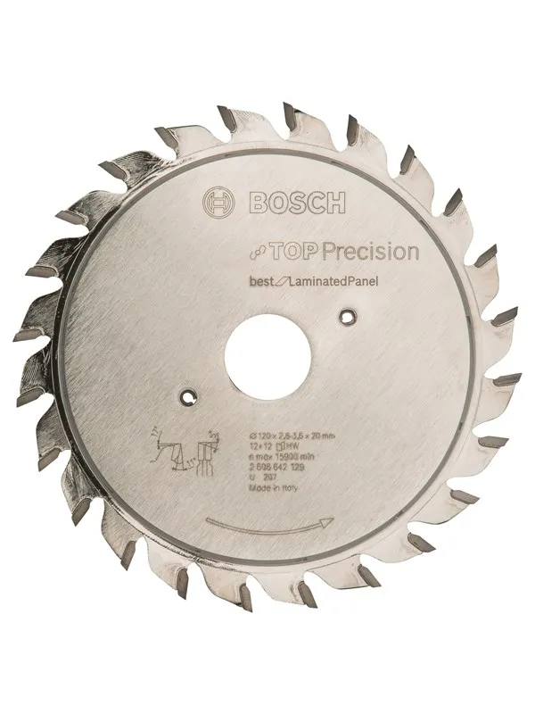 Bosch Forrisseblad Top Precision Laminated Panel 120 x 20 x 2,8-3,6 mm, 12+12