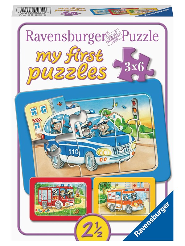 Ravensburger Animals In Action 3x6p