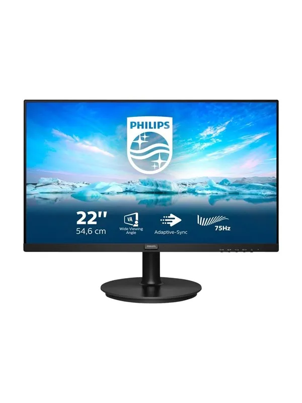 22" Philips V-line 222V8LA - 1920x1080 (FHD) - 75Hz - VA