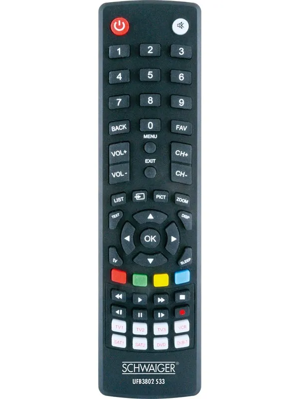 Schwaiger Universalfernbed.  8 in 1 vorprammiert s