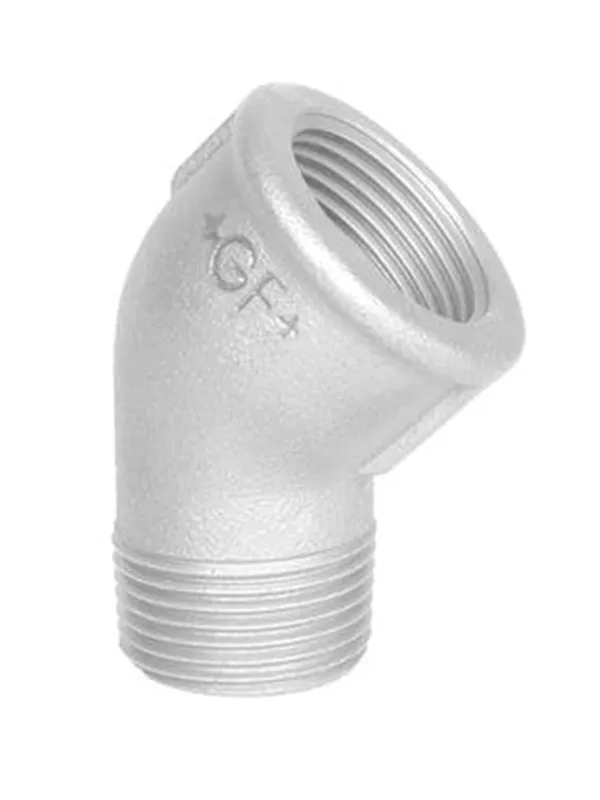 +GF+ Elbow 45° galvanized med f 1/2"