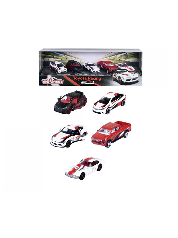 Majorette Toyota Racing 5 Pieces Giftpack