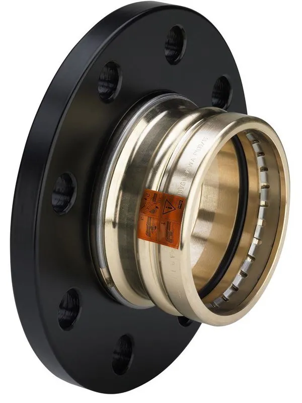 Viega Sanpress XL flange transition gunmetal DN65-76.1 mm