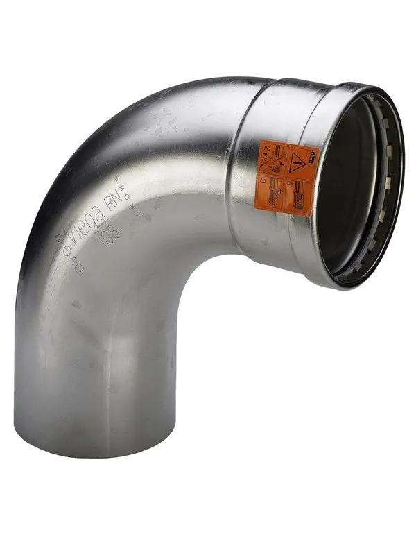 Viega Sanpress Inox XL bend 90° 76.1 Stainless steel/bright 482626