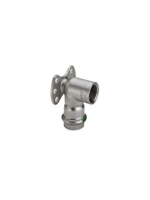 Viega Sanpress Inox deck angle 15 mm x 1/2" stainless steel