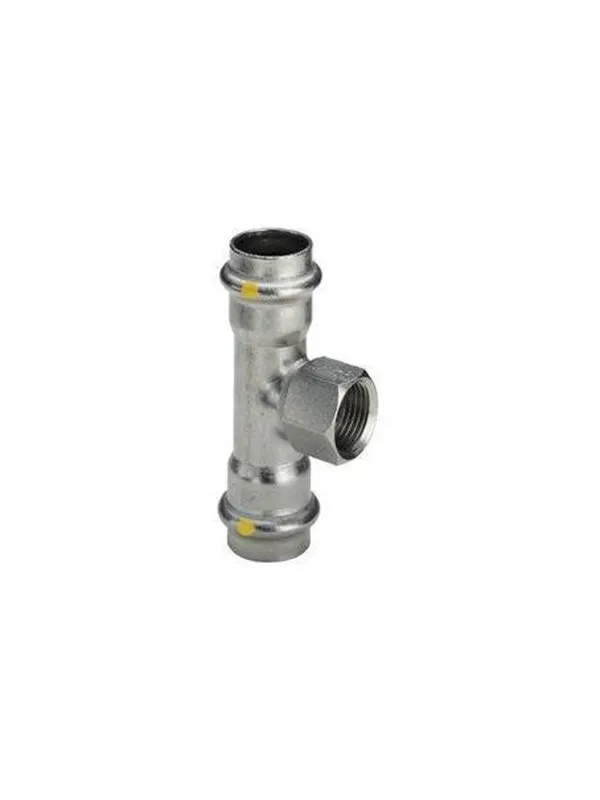Viega Sanpress Inox Tee 54mm x 1/2" x 54mm stainless steel