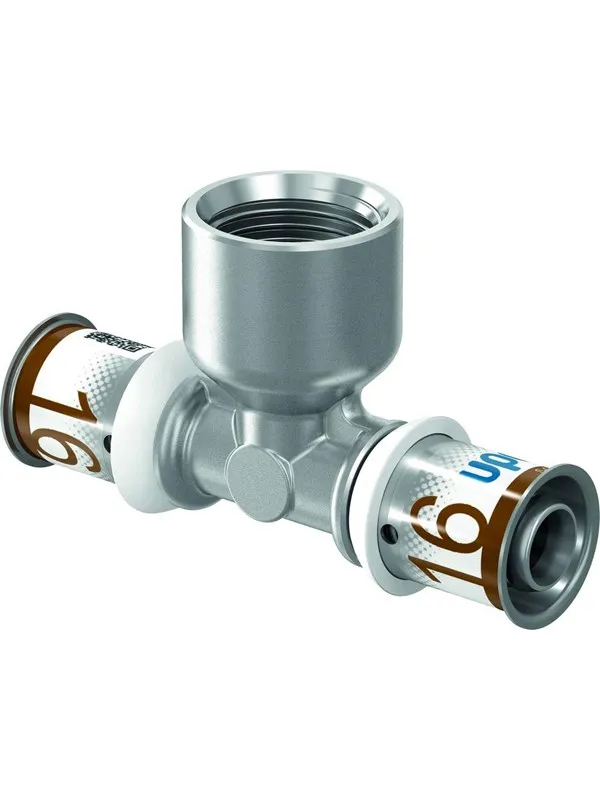 Uponor s-press plus tee adapter female thread 25 mm x 12