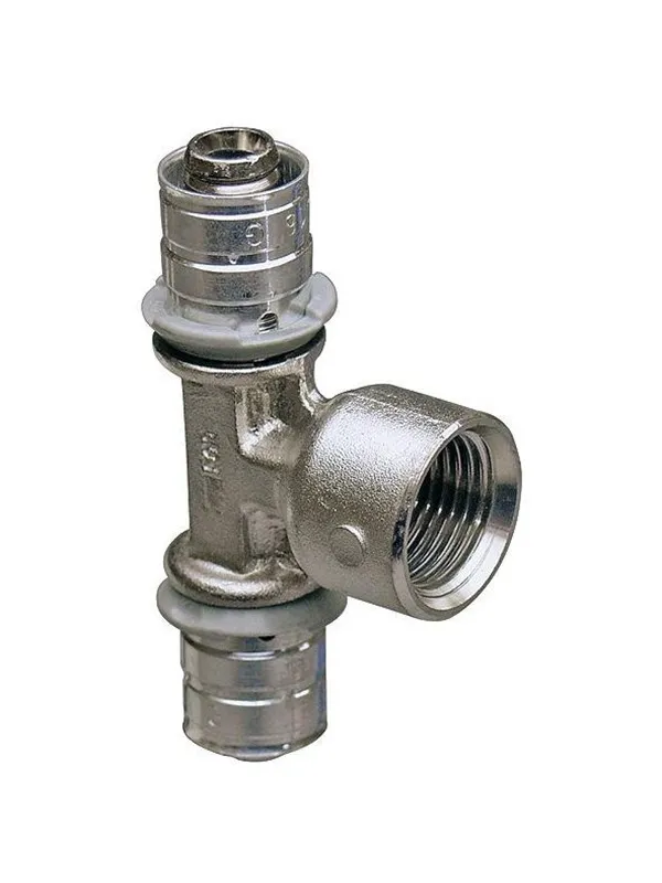 Uponor press tee adapter female thread 50-rp1ft-50